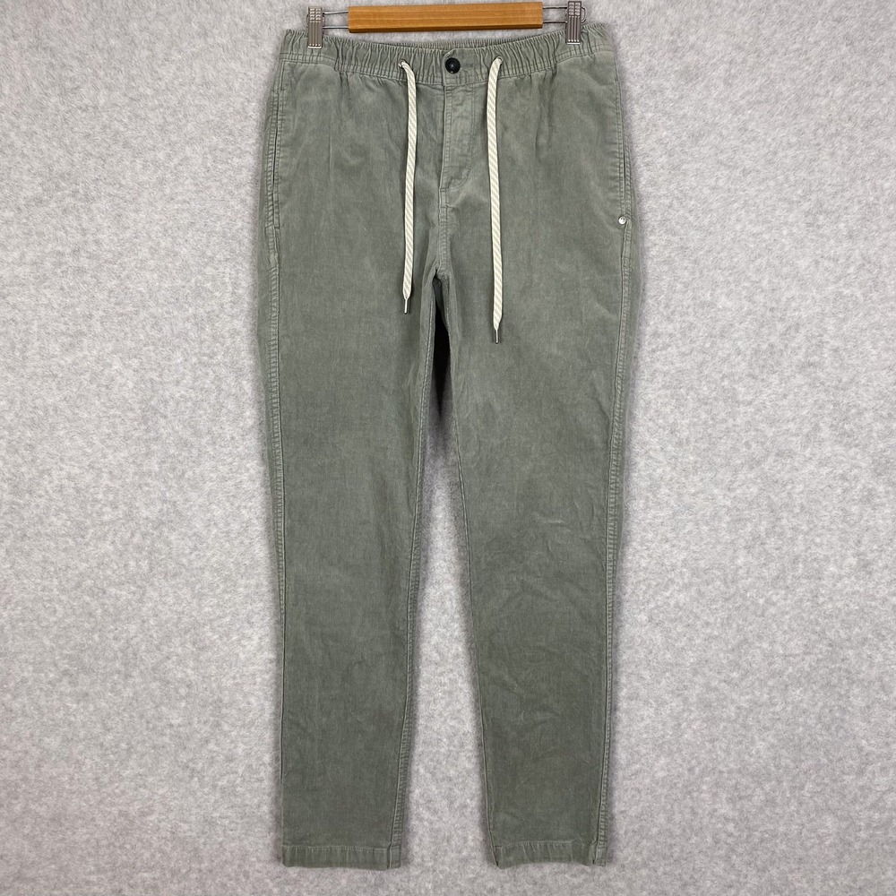 Vuori Pants Mens M Green Optimist Corduroy